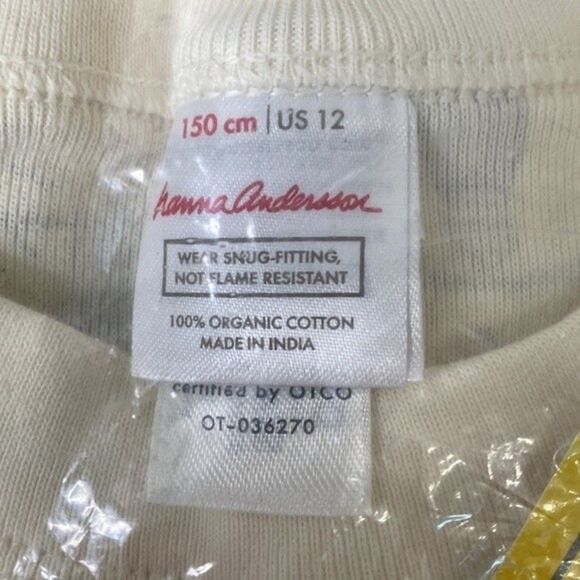 Hanna Andersson Holiday Family Print Bright Bulbs Pajama Set Top Bottoms Unisex - Picture 5 of 7